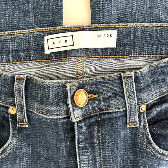 AYR The Pop High-Rise Straight Leg Crop in Icon Wash Size 32 Short - Picture 7 of 11